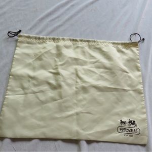 XL Coach Dust Bag Satin 19” x 15.5” Silky Drawstring Protector Storage NEW